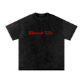 12 O'clock Snow Washed Oversized Cotton T-Shirt