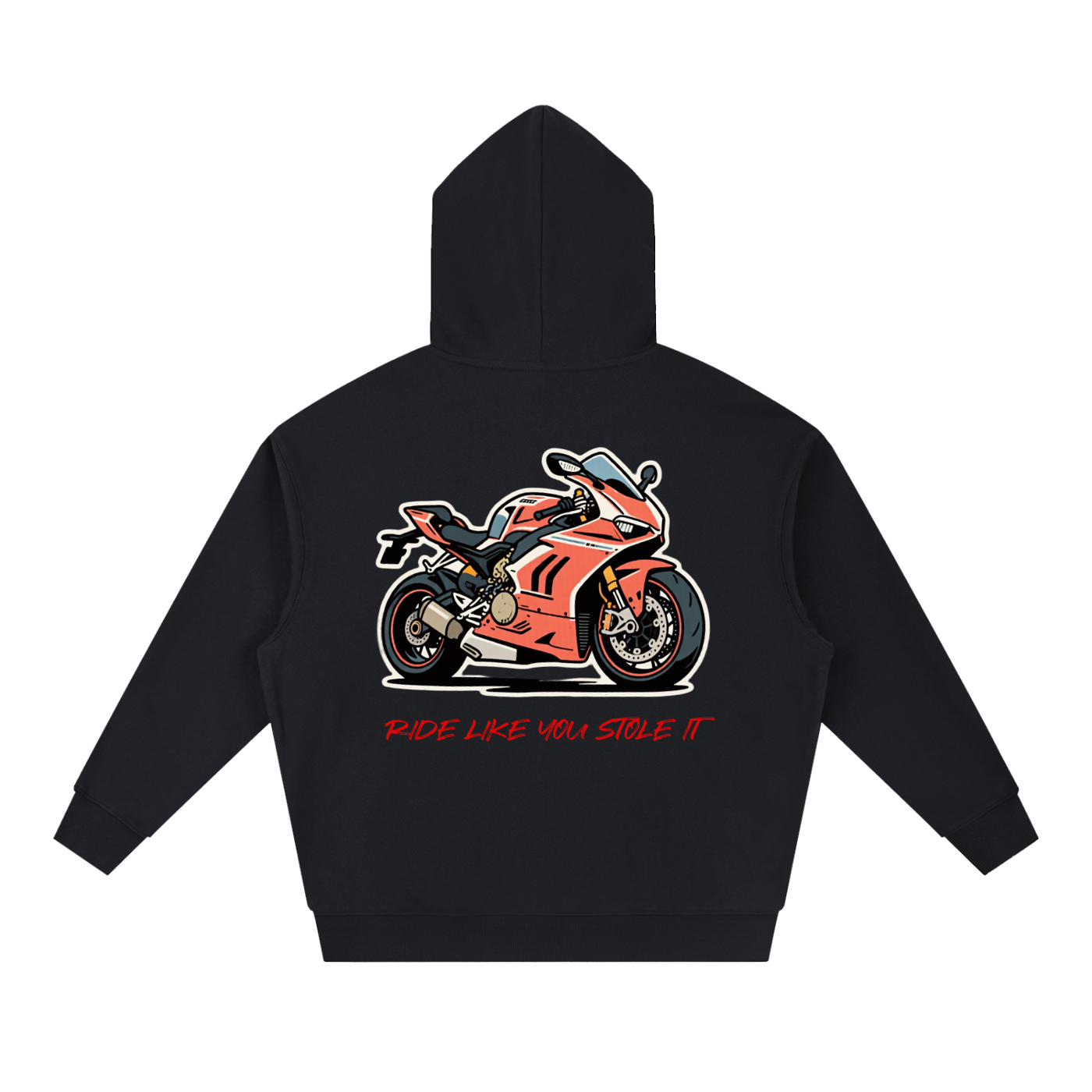 Ride Like You Stole It Boxy Heavyweight Drop-Shoulder Hoodie