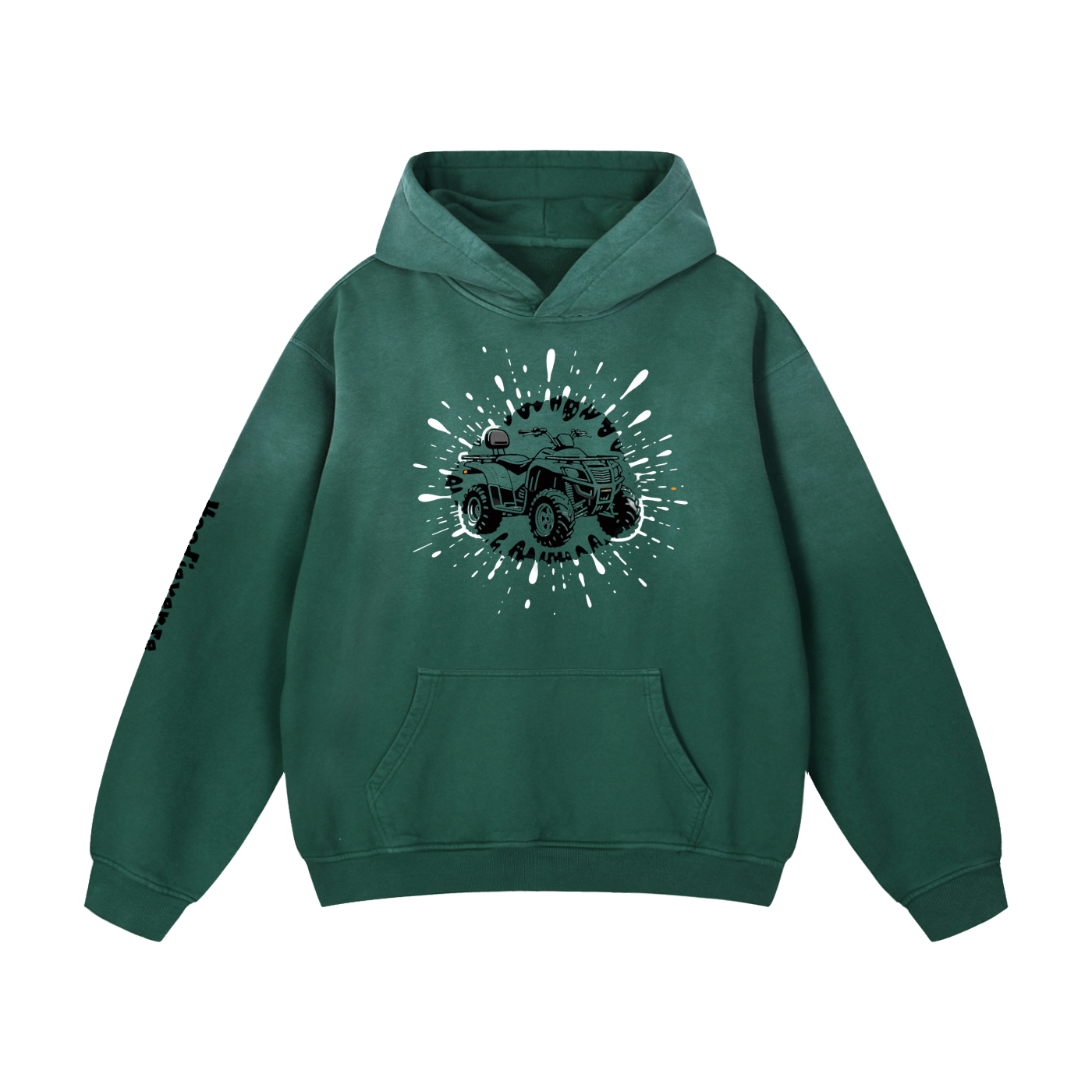 Four Wheeler Sun fade Oversized Hoodie