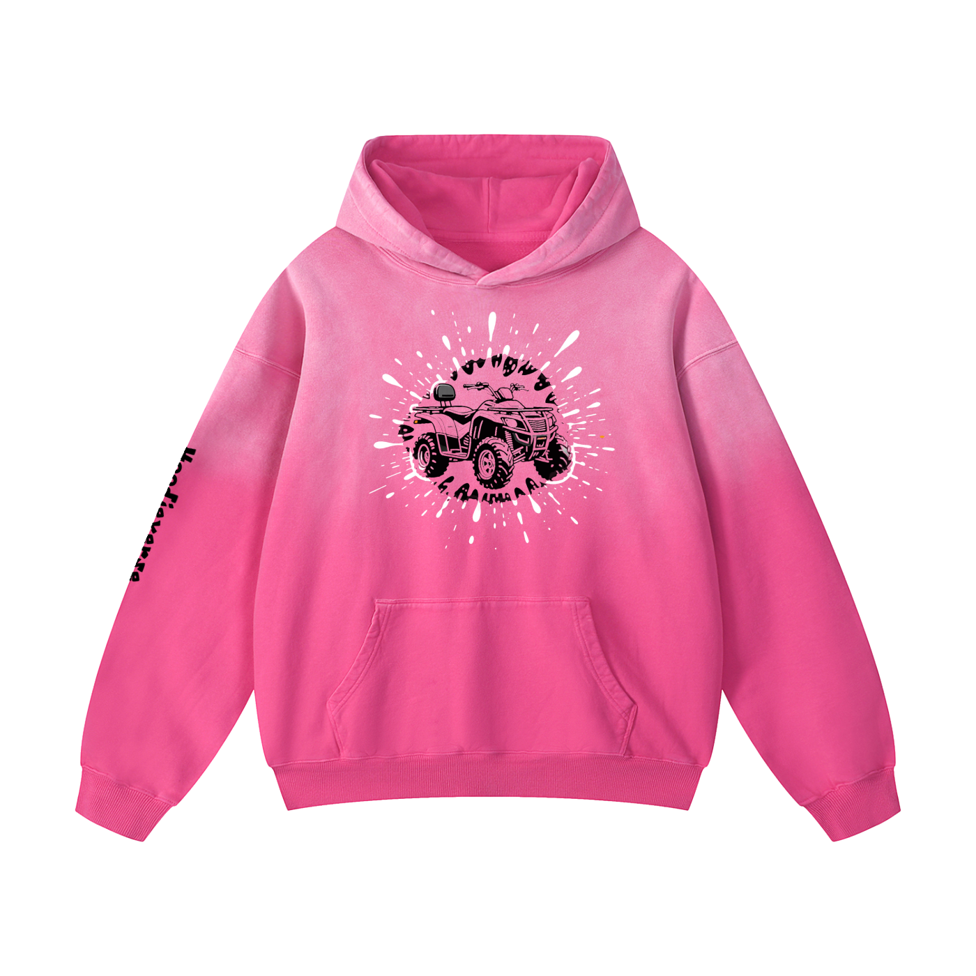 Four Wheeler Sun fade Oversized Hoodie