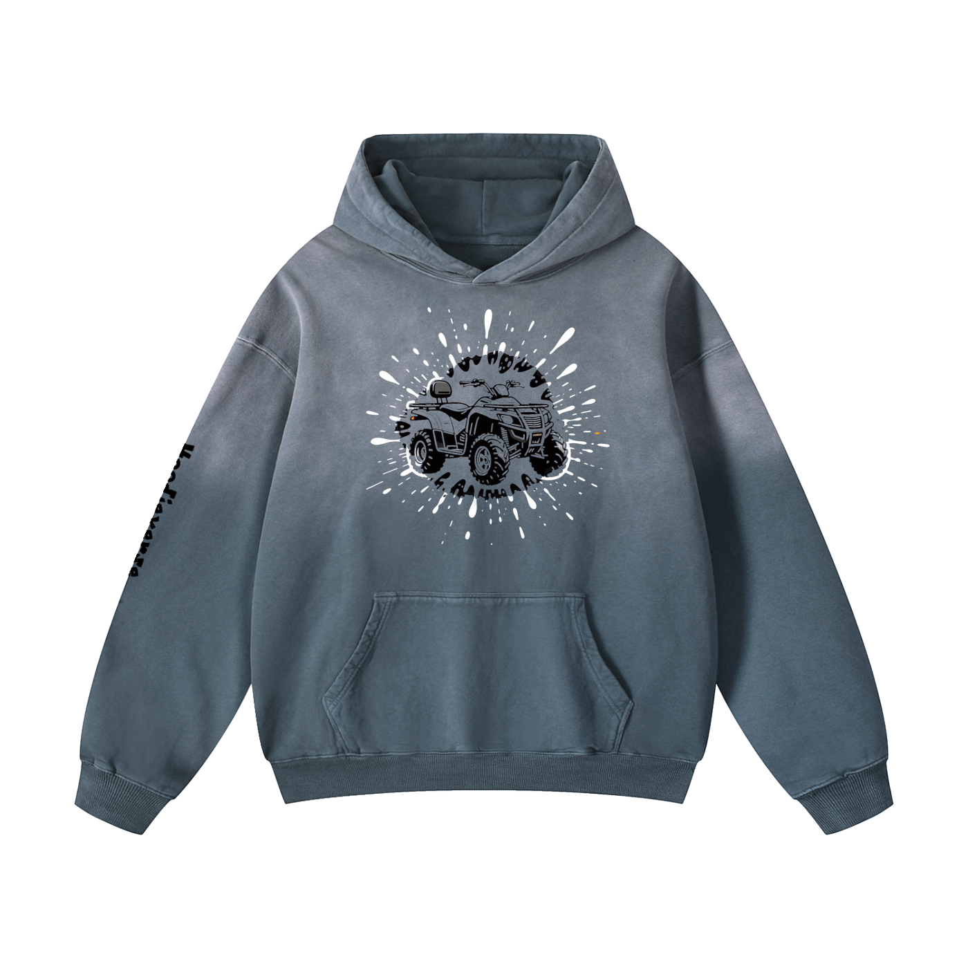 Four Wheeler Sun fade Oversized Hoodie