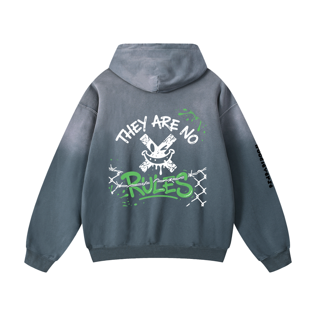Four Wheeler Sun fade Oversized Hoodie